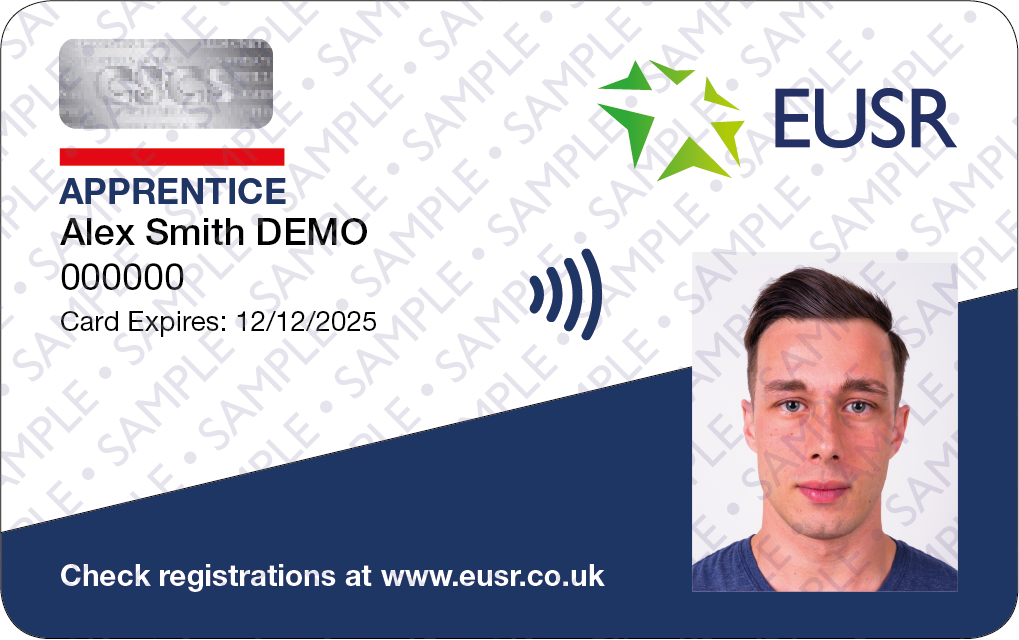 Example EUSR Apprentice Card