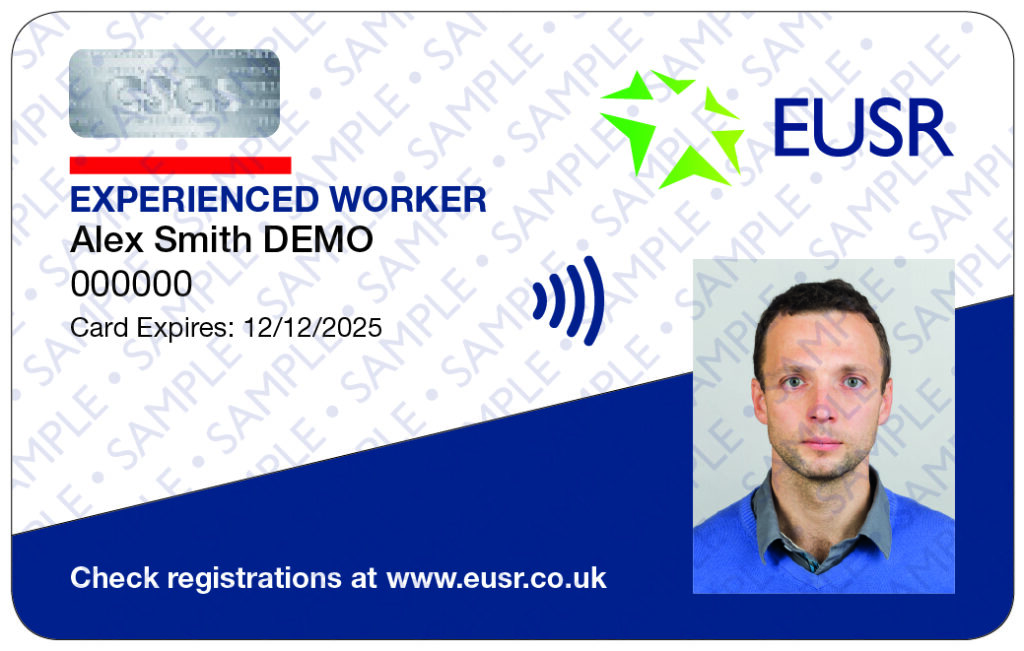 Experienced worker card