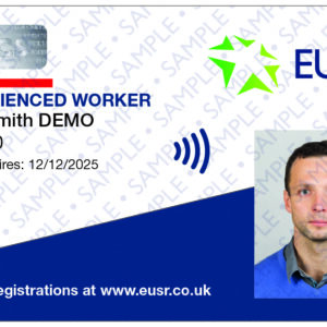 Experienced worker card